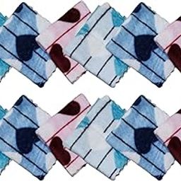 Multicolor Microfiber Handkerchiefs for Babies, Kids & Women| Soft & Absorbent Face Towels 400 GSM (25x25 cm) – Pack of 12-image-2