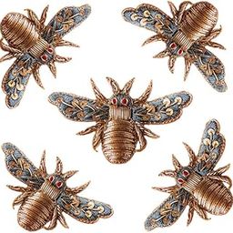 Lovetholy 11pcs, 4.8x3cm Bee Shaped Embroidery Neck Sew On Applique Patches/Decorative Patches for Clothes, Jackets, Jean's, Blouse, Saree, Dress Decoration (L-34.11)-picture-30