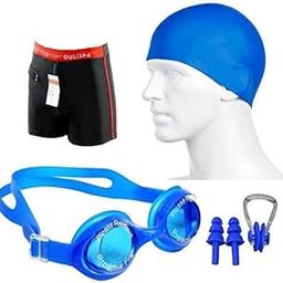 Baby & Sons Swimming Kit for Kids, Adults, Mens with Goggles and Cap (30 Waist)-image-89