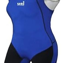 USI UNIVERSAL Weight Lifting Suit For Women, 419wtw Weight Lifter Suit For Women, Powerlifting Singlet Weightlifting Softsuit Lightweight, Breathable & Durable (Blue, XL)-image-7