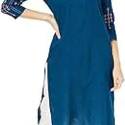 max Women's Cotton Blend Regular Fit Casual Kurta-picture-33