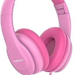 JoySpark Wired Headphones for Kids, 85dB Volume Limit Toddler Headphones, 3.5mm Kids Headphones with Cord, Adjustable, Stereo Sound Foldable Kids Headphones for School, Pink-picture-14