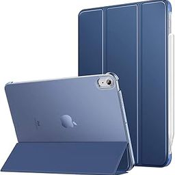 ProElite Case for iPad Air 11 Inch M3/M2 2025/2024, Air 5th Gen 2022/iPad Air 4th Gen 2020 10.9 Inch, Slim Hard PC Translucent Back Shell Smart Cover Fit iPad Air 11 M3/M2 & Air 10.9 Case, Dark Blue-26