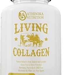 Grass Fed Beef Living Collagen Nutritional Powder Supplement, 3000mg, Promotes Healthier, Younger Looking Skin, Hair, Nails and Joints, Type II, 180 Capsules-8