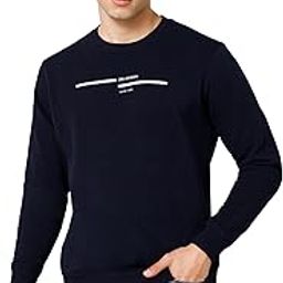Solid Navy Blue Round Neck Full Sleeves Regular Fit Men Casual Sweatshirt| Casual Winter Sweatshirt for Men | Men Sweatshirt for Winter Wear (P_MSWS00144_Navy)-image-69