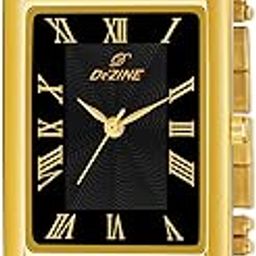Men's Gold Plated Metal Wrist Watch for Men-image-7