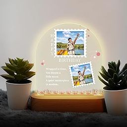 MerchX Personalized,Customized Tabletop Photo Frame Acrylic Printed Happy Birthday LED Table Lamp/Plaque Personalised with Birthday Decoration/Gift for Family,Friend & Special one Design-78-image-53