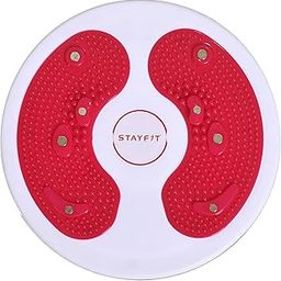 STAYFIT TWISTER Waist Disc Tummy Trimmer, Body Fat Burner, Foot Exercise & Acupressure Ab Exerciser (Red, Grey)-14
