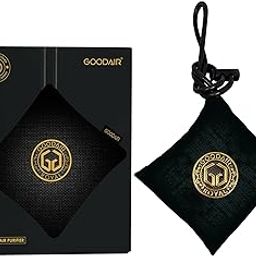 GOODAIR Royal Premium Non-Electric Car Air Purifier | Super Black | Activated Carbon Technology for 24/7 Air Protection | Certified to Absorb Toxic Gases | Elegant Handcrafted Design-24