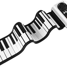 MERISHOPP Roll up Piano Electric Hand Roll Piano Keyboard for Programming Travel Adult 37 keys black white|Musical Instruments & Gear|Pianos, Keyboards & Organs|Electronic Keyboards-image-48