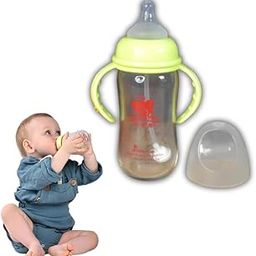 Drumstone 𝟏𝟓-𝐘𝐞𝐚𝐫 𝐖𝐚𝐫𝐫𝐚𝐧𝐭𝐲 Baby Feeding Bottle 240ML | BPA-Free Sippy Bottle with Straw & Handles – Safe & Easy Feeding for Infants, Toddlers & Travel-Friendly for Moms-image-3