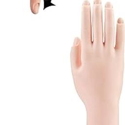 Practice Hand for Acrylic Nails, Fake Hand for Nails Practice, Flexible Bendable Mannequin Hand, Fake Hand Manicure Practice Tool-13