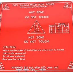 Electrobot 3D Printer PCB Heatbed MK2B Dual Power 12V 24V Red for MakerBot RepRap UP Mendel I3 Printer-11
