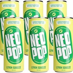 NEOPOP Lemon Squeeze Soda | 250 ml x 6 cans | Made with real fruit juice | No artificial colours, flavours | Refreshing soft drink with fizz-4