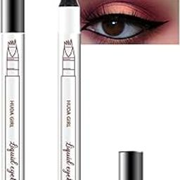 GOLD MAX Waterproof Eyebrow Pen - Smudgeproof, Long-Lasting, Fine Sketch Microblading Pencil (01 - BLACK)-16