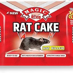 MAGIC Cake| Kills Rats Outdoors in One Feed | Effective Run Away the Rat for Home, Car & Outdoors| Rat, Mouse and Rodents (25 gm, Pack of-10)-picture-24