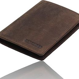 Slim Leather Wallet || Compact, Minimalist & Thin Design || RFID Protected || Front Pocket Carry-image-1