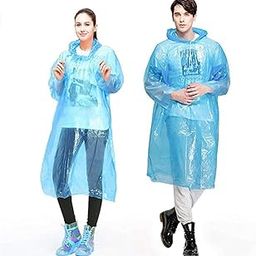 Unisex Disposable Rain Card for Emergency Use | Waterproof Rain with Smallest Pocket Size| Easy to Carry & Use and Reusable | 2 to 3 time wear Thin Plastic-14