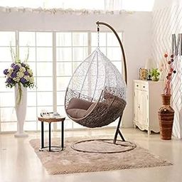 Galaxy Outdoor Furniture Single Seater Swing Chair with Stand & Cushion Outdoor Indoor Balcony Garden Patio,Powder Coated Frame,UV Protected Wicker,Premium Cushion AF_in_005-image-91