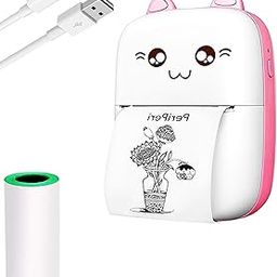 Bluetooth Pocket Printer for Kids Prints Picture with 1 Roll of Paper Mini Printer-93