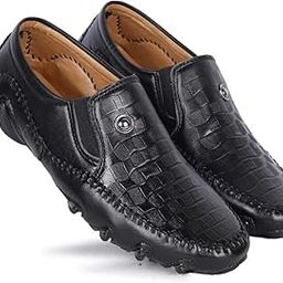 Trendy Synthetic Leather Comfortable Loafers for Men (White)-image-79