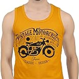 Mens Cotton Printed Regular Fit Vest Multicolour-image-54