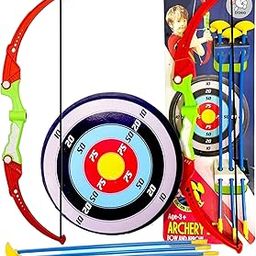 Storio Outdoor Toys Bow and Arrow Archery Set Toy Set with Target Board - Dhanush Baan for Kids Girls Boys, Multicolor-8