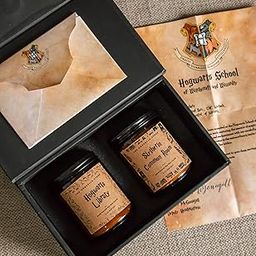 THE UMBRELLA STORE Hary Potter Themed Scented Candle Gift Hamper: Set of 2 Candles| Luxe Hamper Box (Slytherin commonroom+Hogwarts Library)-image-63