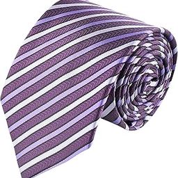 Kavove The Arrow Striped Purple Necktie For Men-image-15