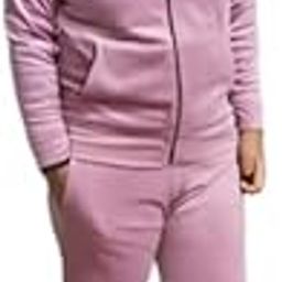 Women's Velvet Track Suit with Zipper, Warm Night Wear (IN, Alpha, XL, Regular, 5, dark pink)-image-13