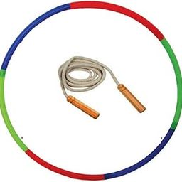 GKC Ultimate Fitness Combo of Hula Hoop Exercise Ring, Exercise Ring Collapsible Kids Hulpa, Hula Ring Exercise Ring and Wooden Handle Skipping Rope-image-48