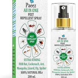 Paeez Pest Control Spray | Insect Repellent Spray | For Ant, Cockroach, Rat, Lizard, Bed Bugs, Spider, Fly, Centiped, Mouse | 100% Natural | Just Repel No Kill Non-Toxic (200ML)-image-35