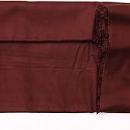 Manav Plain/Solid Rayon Unstitched Fabric | for Making Kurti, Palazzo, Salwar, Gown, Garment etc. | Premium Dress Material (30+ Color Options) (3 Meter, Coffee)-picture-19