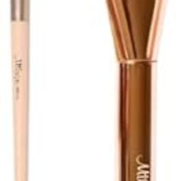 Milagro Beauty Pro Brush Combo – Foundation Brush 18 + Concealer Brush 13 | Full Coverage, Easy Blending, Vegan Bristles, Cream & Liquid Application, Travel-Friendly & Cruelty-Free (Pack of 2)-24