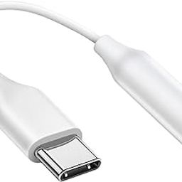UBRONIK® Type C to 3.5 mm Headphone Audio Jack Adapter, USB C to Aux Connector Splitter, Earphone Converter Cable only for iPhone 15, 15 Plus, 15 Pro, 15 Pro Max, ipad, Samsung Type C Devices (White)-16