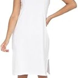 Knee-Length Cotton Slip for Women - Maxi Nighty, 3/4 Length, Short Nighty, Comfortable Night Slip-image-35