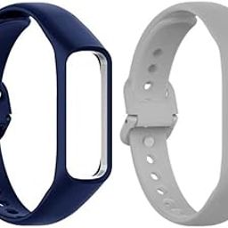 Techmuont Soft Silicone Replacement WatchBand Watch Strap Compatible With Samsung Galaxy Fit E (R375) For Men & Women-5