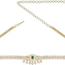 kushal's Fashion Jewellery Zircon Belt With Adjustable Chain Best for Festive Season & Special Occasion-picture-5