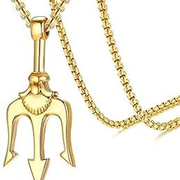 locket Pendant for Men combo golden Silver gold Boys Mens boyfriend gents Boy girls Women Unisex Stainless Steel trident Necklace Long Locket Valentine gifts Stylish Simple Chain Pendant-292-image-82