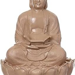 Art Mania Decors Kamal Buddha Water Fountain Big Size|3 Feet Kamal Buddha Fountain with LED Lighting for Outdoor|Water Fountain for Home & Garden,(3 Feet),Resin (Royal Unique)-image-53