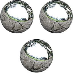 Stainless Steel Mirror Polished Sphere Hollow Round Ball Garden Decor 3pcs |3pcs Stainless Steel Mirror Spheres-image-74