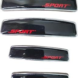 Laps of Luxury® Plastic Multicoloured Car Door Guard Sticker Metallic Black Red Sport-image-99