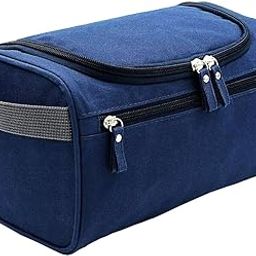 CARTZEYE Cosmetic Organizer Makeup Brush Pouch for Travelling, Toiletry Kit Hanging Bag, Men Shaving Accessories Storage for Travel, Gym, Camping (Navy Blue)-24