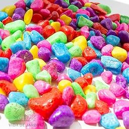 Vida De Jardin Polished Color Pebbles Stones for Plant pots, Aquarium/Fish Tank, Decorations, Garden, Tables, and Home Decor (1 Kg, Color Stone)-image-98