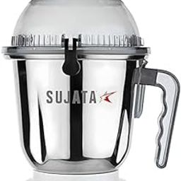 Sujata Dome Steel Jar, 1500 ml, (White) (DOME JAR)-16