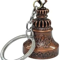 Guardian Bell KeyChain Tibetan Key Chain Good Luck Key Chain Guardian Bell Metal KeyChain For Blessings and Good Luck || For Car Bike, Bags And Backpacks || Good luck Charm-picture-35