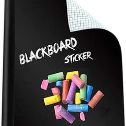 LIVECOOL Self Adhesive Contact Paper-Removable Chalk Wall Vinyl Sticker Blackboard Roll Wallpaper Decals DIY&Craft Wallpaper School,Office,Home with Free Broken MultiChlak(12 X48Inch)-31