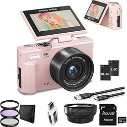5K Digital Camera for Photography - 75MP Vlogging Camera with WiFi, Auto Focus, 3" Flip Screen, 18X Zoom - Compact Camera for YouTube - Wide Angle Lens-8