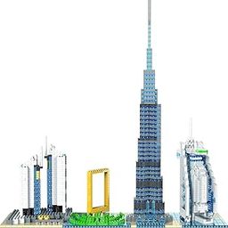 DD WORLD Dubai Skyline Architecture Building Set – 3000+ Pcs Mini Cityline Model Kit for Adults & Kids | Iconic Landmarks DIY Construction Toy | Unique Gift for Birthdays & Festivals-image-61