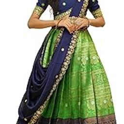 South India Half and Half and Half Saree for Women's-image-92